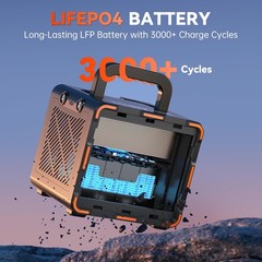 300W Portable Power Station, Solar Generator 259Wh, 70,000mAh LiFePO4 Battery…