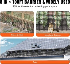 8in x 98ft Weather-Resistant Critter Guard for Solar Panels – Secure Your Roof