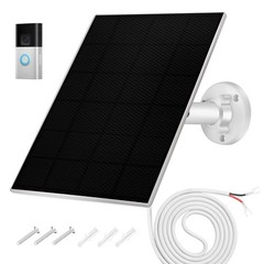 Solar Panel Battery with Video Doorbell 3 and 4, Battery Video Doorbell Plus,…
