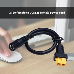 12AWG DC5525 Female to XT60 Female Power Adapter Cable for Model Aircraft