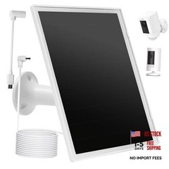 Solar Panel Charger for Ring Camera, Compatible with Ri ng Stick Up White-1Pack