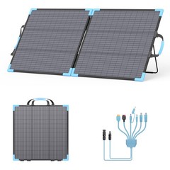 110W Portable Solar Panel Bifacial for EcoFlow Bluetti Anker Power Station 1000W