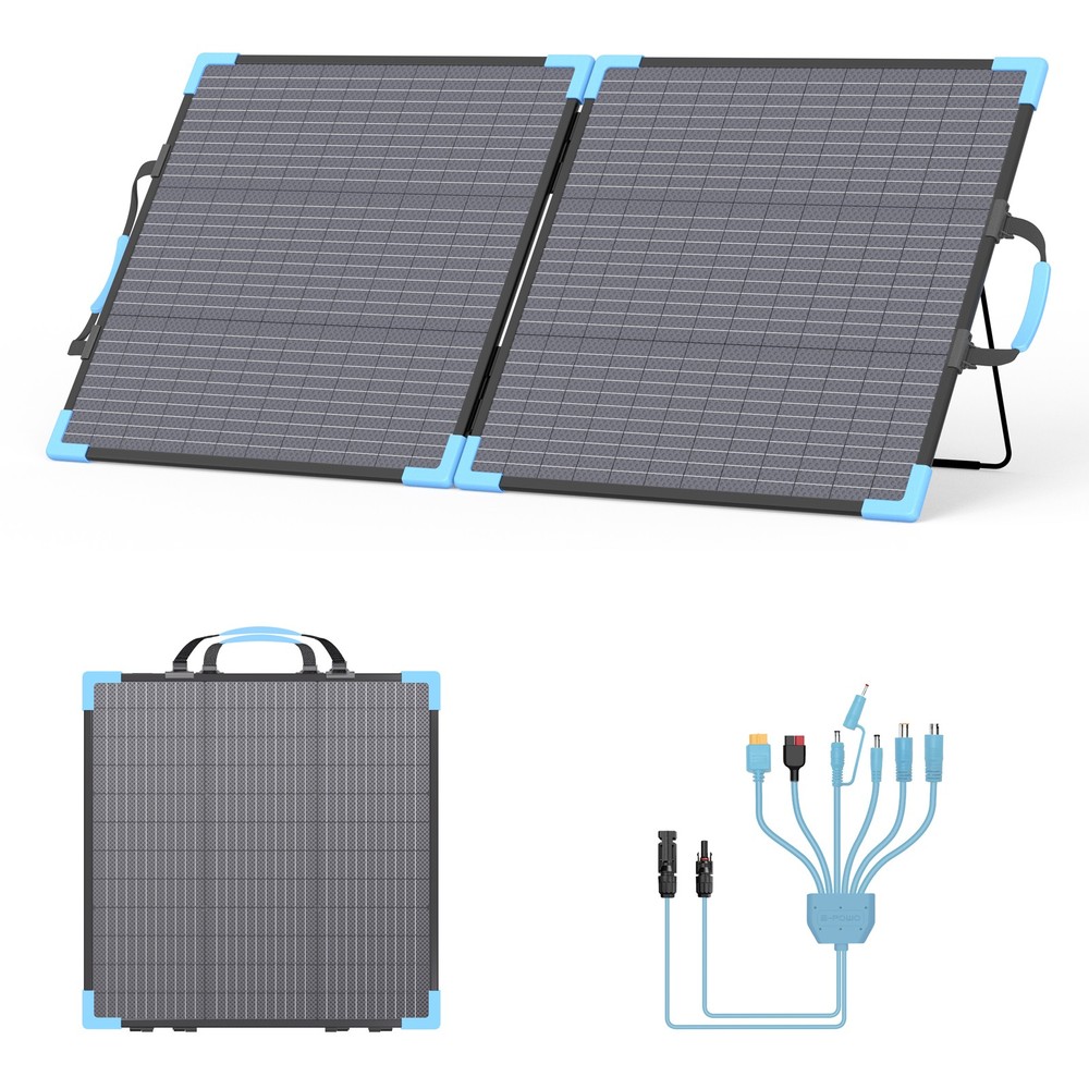 400W 220W 110W Portable Foldable Solar Panel Bifacial for Power Station Outdoor