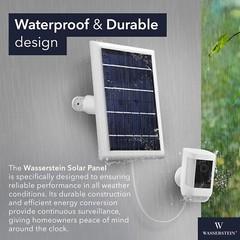 Versatile 2W Solar Panel Set for Ring Spotlight/Stick Up Cam – Weather-Resistant