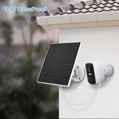 5W Solar Panel for Security Camera IP65 Waterproof with 9.8ft Cable Wall Mount