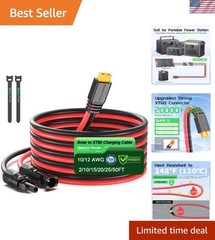 Versatile 10FT Solar Extension Cable with XT60 Connector – Easy Installation