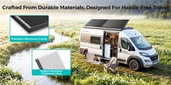 ECOBOSS 2Pack 200W N-Type 16BB Bifacial Solar Panels Mono 25% High Conversion RV
