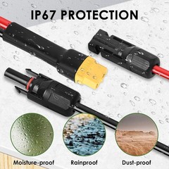 Waterproof XT60 Solar Connector Cable