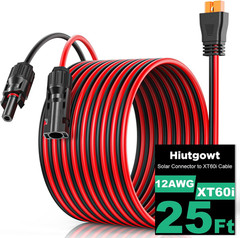 12AWG Xt60I Solar Cable 25FT, Solar to Xt60I Cable 3 10 15 20 30 40 50FT, Solar