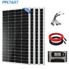800W Solar Panel Kit 4pcs 200 Watt Solar Panel RV Charging Battery Power Boat