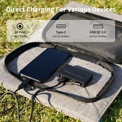 120W Portable Solar Panel USB XT60 port for BLUETTI Elite 30 100 V2 Powerstation