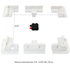 Solar Panel Mounting Brackets Kit 7PCS – Strong Roof Mounts for RVs, Vans, Ca…