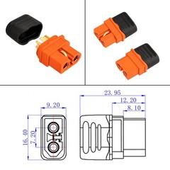 12AWG 10FT Solar to XT60i Cable 2 10 25 35 50 75 100FT Solar Connector to XT6…