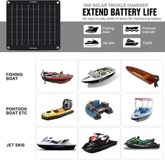 Cargador de batería solar para coche de 10 W y 12 V