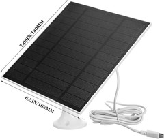 4 Pack 5W Solar Panels for Security Cameras Outdoor Waterproof Solar Panel for R