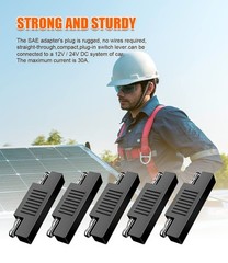 5 Pack SAE Connector Quick Disconnect Extension Cable Male to Male Plugs