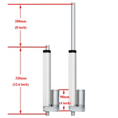 1000W KW Sunlight Tracking Solar Tracker Electric Single Axis Complete Track Kit