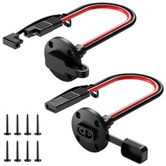 SAE Connector Power Socket Sidewall Port, 16AWG Cable Weatherproof Cable Quic…