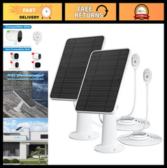 Solar Panel Charger for Arlo Pro 5S/4/3 & Floodlight – 6V 4.5W, IP65 Weatherproo
