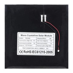 5W 6V DIY Solar Panel Outdoor Photovoltaic Module Compatible