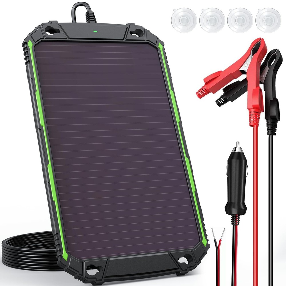 5w 12v Solar Battery Charger Maintainer Pro Builtin Smart Mppt Charge Controller