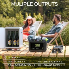 Portable Power Station 88Wh Camping Lithium Battery Solar Generator Fast