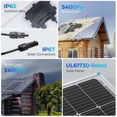 Renogy 100 Watt 12 Volt Solar Panel Starter Kit with 100W Monocrystalline Sol…