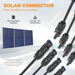 Solar Splitter Connector 2 to 1 Y Branch Cable