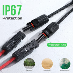 Solar Connectors 30A YBranch Cable, Solar Cable Parallel Adaptor Solar Panel Wir