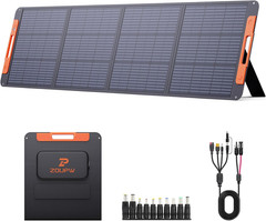 200W Portable Solar Panel, 23.5% Efficiency, Waterproof for Camping & Off-Grid