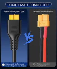 39/70 Inch 4In1 Solar Panel Connector Extension Cable Splitter Compatible with A