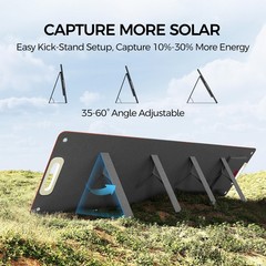 Flashfish 100W 18v Foldable Solar Panel, High-Efficiency Solar Charger with D…
