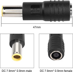 PNGKNYOCN DC 8MM Coupler Male to Female,Dc7909 Power Connector Converter Plug fo