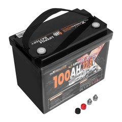 12V 100Ah LiFePO4 Battery for Boat Marine Caravan, Built-in BMS, Cold Weather