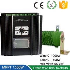 2KW Wind Solar Hybrid MPPT Charge Controller Auto Regulator 12v 24v 48v