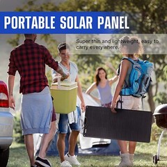 ATEM POWER Monocrystalline Solar Panel Flexible 245° Bendable 100W 12V Portable