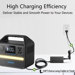 65W AC/DC Adapter Compatible with Anker 521 Portable Power Station A1720 Anke…