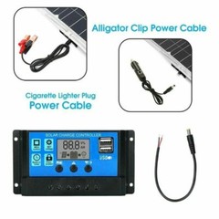 200W Solar Panel kit 12V battery Charger 100A LCD Controller Caravan Van Boat RV