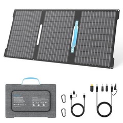 110W Portable Foldable Monocrystalline Solar Panel Charger RV Camping