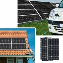 180W 12V Mono Solar Panel 180 Watt Off-Grid Power Home RV Camping Trailer Boat
