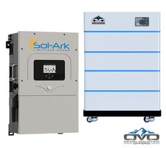 25KW Complete Offgrid Solar Kit – 15K Sol-Ark Inverter + 20.48KW OMO Stack Lithi