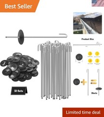 Solar Panel Bird Guard Fastener, 50 Sets Critter Guard Clips for Attaching Wi…