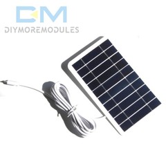 5V 2W Solar Panel Output USB Outdoor Portable Solar System Mobile Phone Charger