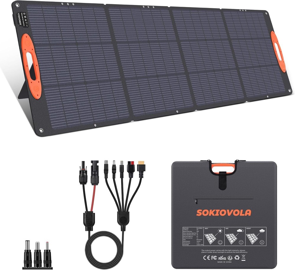 200W Foldable Portable Solar Panel IP68 Waterproof
