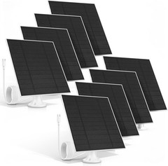 8 Pack 5W Solar Panels for Security Cameras Outdoor Waterproof Solar Panel for C