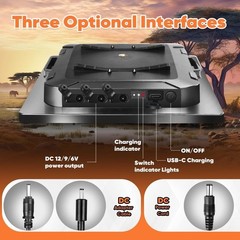 Durable 6W Solar Panel for Trail Camera – 360° Bracket & Rechargeable Battery