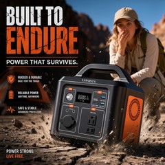 YSWHSTA Portable Power Station, 288Wh LiFePO4 Battery, 300W Electric Solar Gener