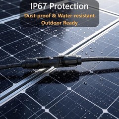 10 AWG Solar Parallel Connector – Waterproof, 40A, Long-Term Reliability