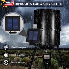 6V Solar Panel Efficient Charger w/Adjustable Mounting Bracket & Alligator Clips