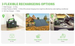 500W 519Wh Power Station Portable Solar Generator RV Backup Battery Camping